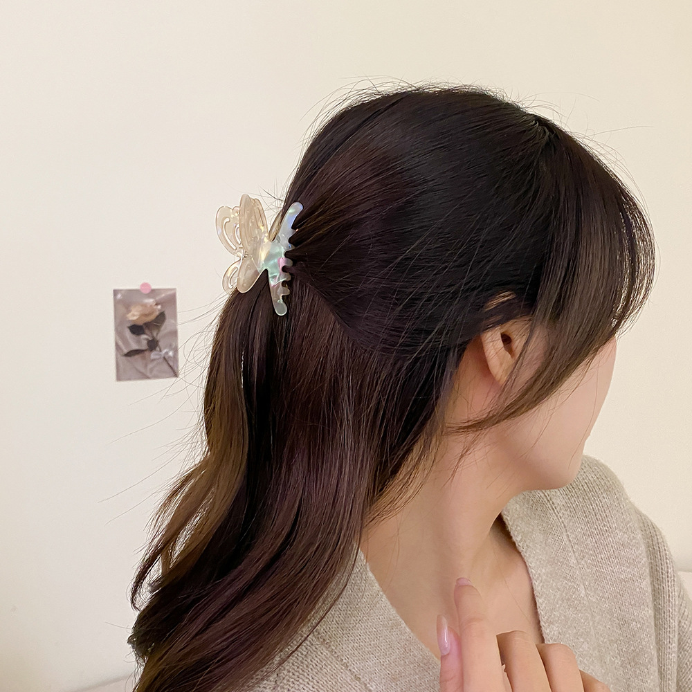 Hollow butterfly catch half tie hair love shark clip fashion personalized hair accessories hairpin children's hairpin small hair clip plate hairpin_voghion.com