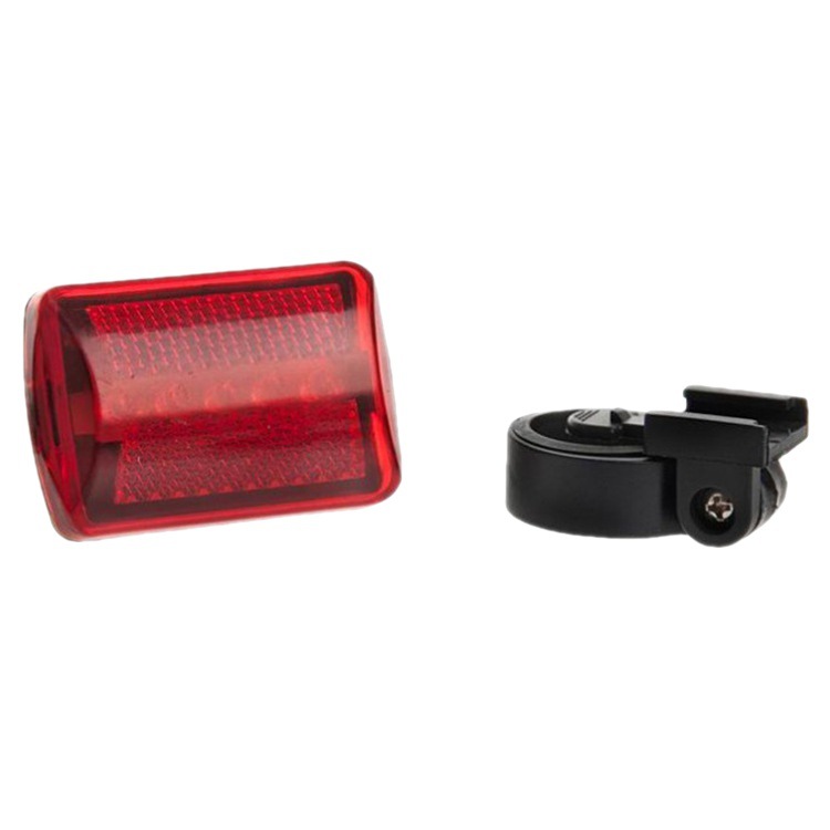 Bicycle taillight riding night riding warning bicycle 5LED square battery mountain bike taillight bicycle light