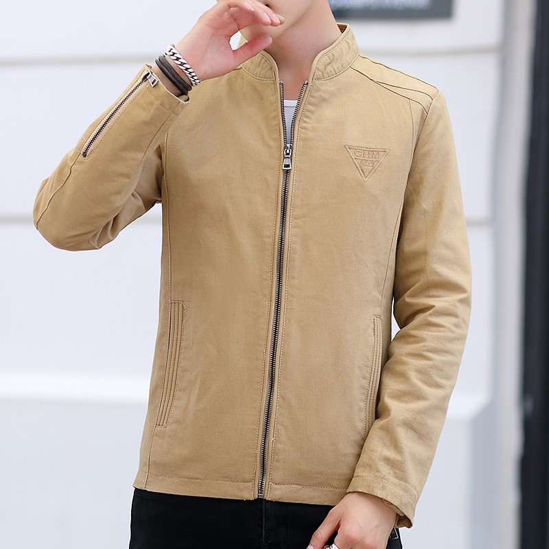 Men's jacket 2024 Spring and Autumn New Korean style washed jacket casual slim handsome slim top fashion brand