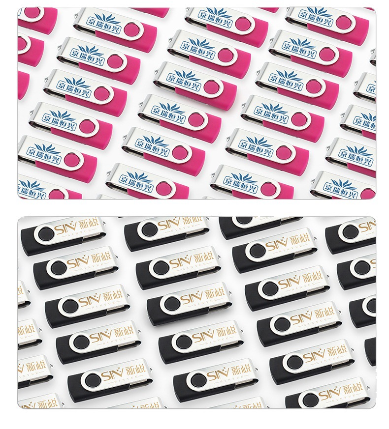 USB flash disk customized logo personalized rotating creative lettering 16G enterprise promotion business 64 exhibition advertising 32G gift