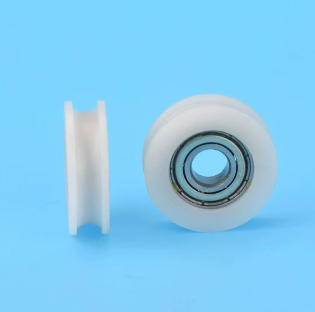626 plastic-coated bearing pulley door and window concave U-groove pulley 6*30*10mm