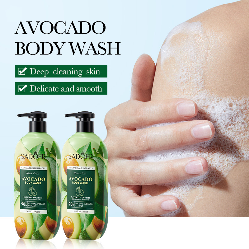 Full English SADOER coconut shower gel Cleansing Body Exfoliating delicate shower gel cross-border foreign trade Wholesale