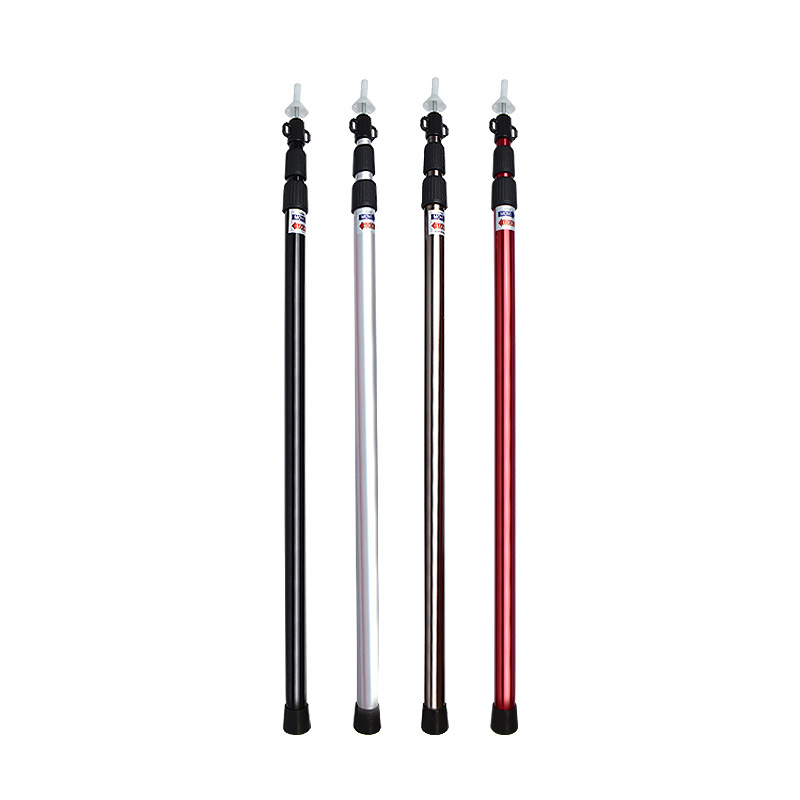 Outdoor telescopic aluminum alloy canopy pole 2.3m-3m adjustable 3-Section tent door bracket portable strut thick 30mm