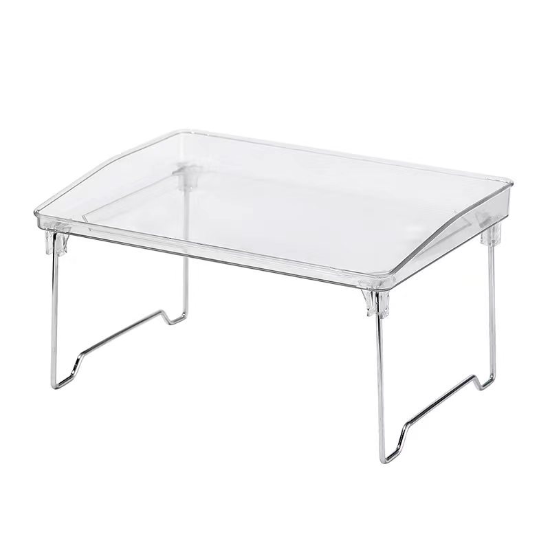Fashionable Transparent Foldable Countertop Storage Rack Cosmetic Storage Rack Kitchen Storage Rack Office Desktop Storage Box