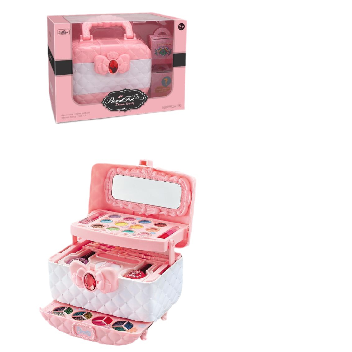Cross-Border Play House makeup children's cosmetics set suitable for 3-12 years old children Princess portable toy box gift