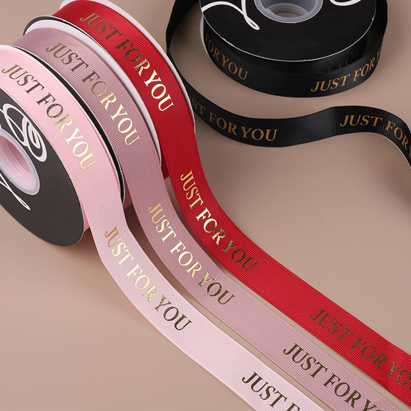 English gilding letters rib ribbon flower packaging ribbon bow ribbon ribbon ribbon cake bouquet bandage