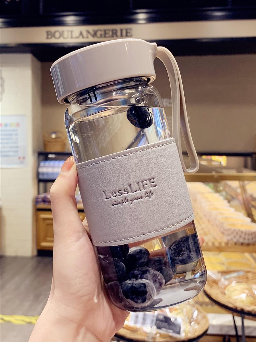 High Color Value Glass High Borosilicate Tropical Tea Break Cup Men's 2022 New Cyber Celebrity Single Layer Water Cup Women's Summer