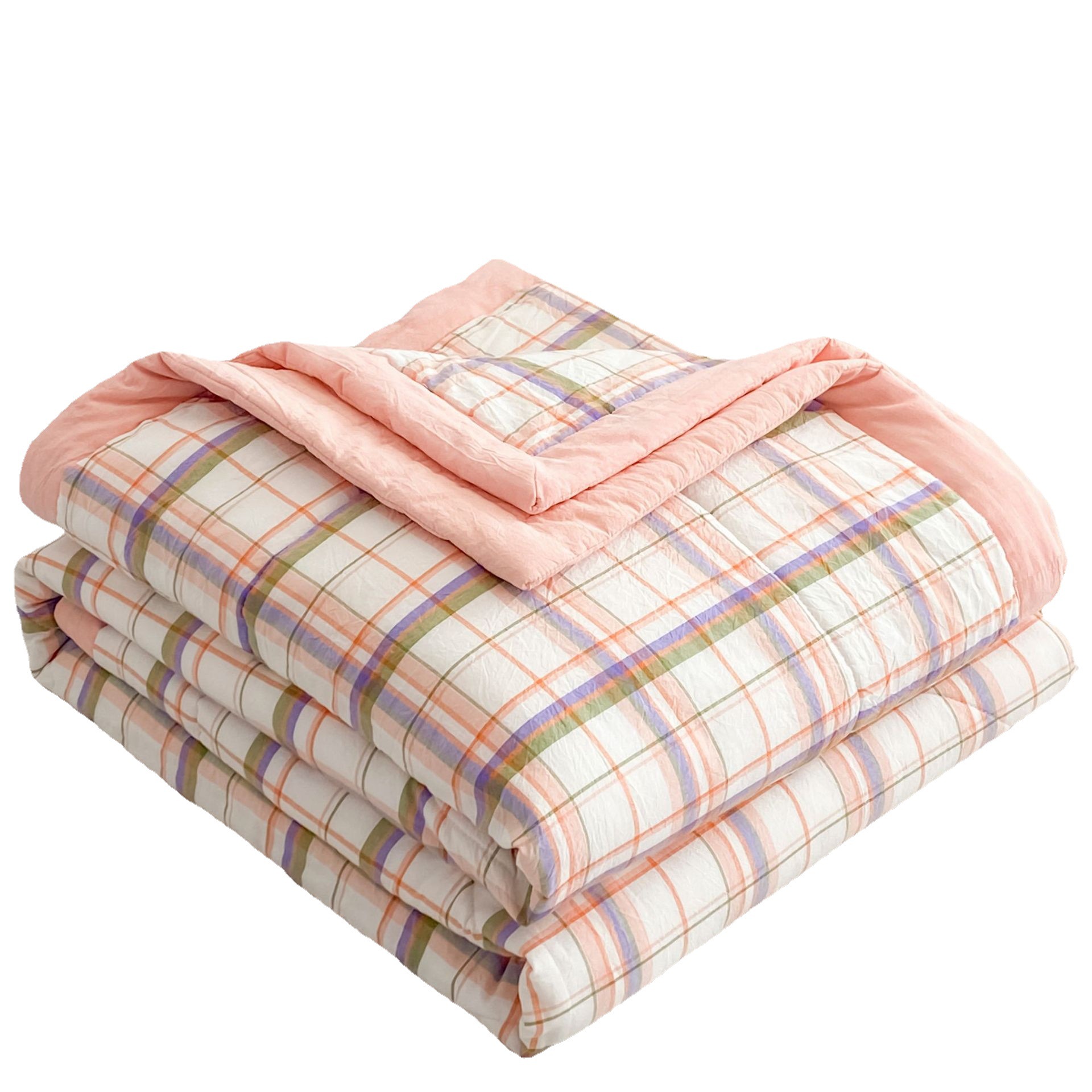 Pure Cotton Summer Quilt Washed Cotton Air-conditioning Quilt 100 Pure Cotton Summer Quilt Student Dormitory Double Thin Quilt Children's Summer Quilt