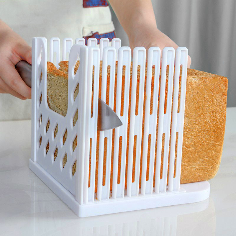 Bread slicer cutter toast sharpener cutting rack bread cutter toast slice baking tool auxiliary device