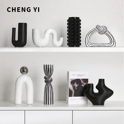 Chengyi Modern Art Simple Abstract High-end Wine Cabinet Furnishings Home Decorations Living Room Office Desktop Ornaments