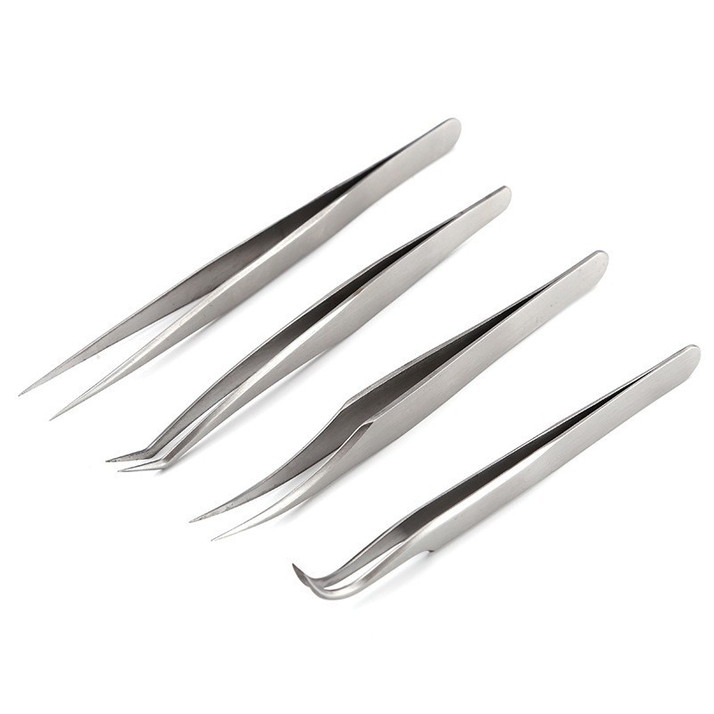 Eyelash Tweezers Thickened Tweezers Dolphin Clip suit Golden Feather Clip Precision Grafting False Eyelash Tools Eyelash Tweezers