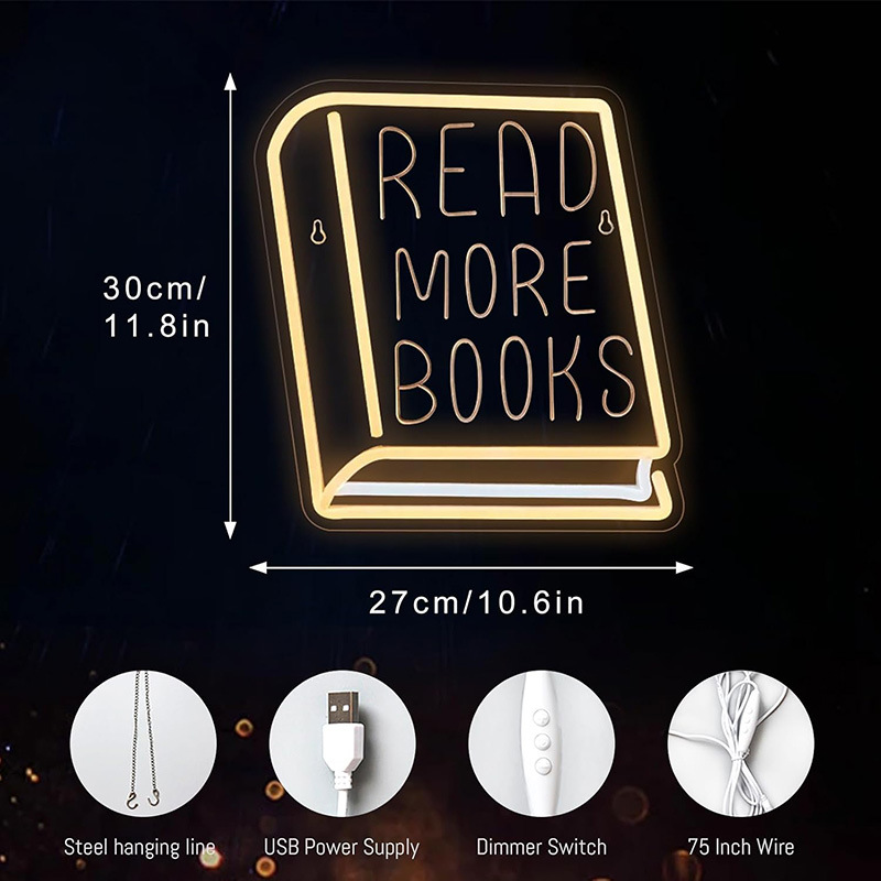 Anime Neon USB Powered Dimmable Neon Sign Kids Bedroom Wall Art Birthday Gift