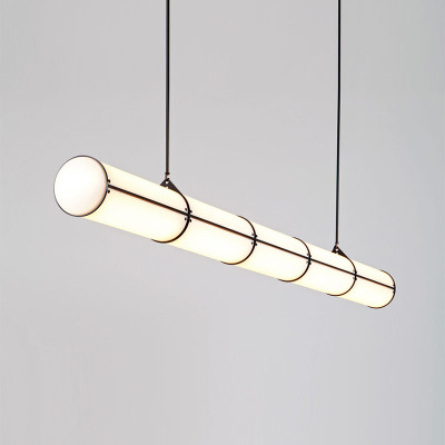 Nordic postmodern restaurant lighting, long bar modern minimalist creative personalized dining table bar counter reception soft furnishing company chandelier
