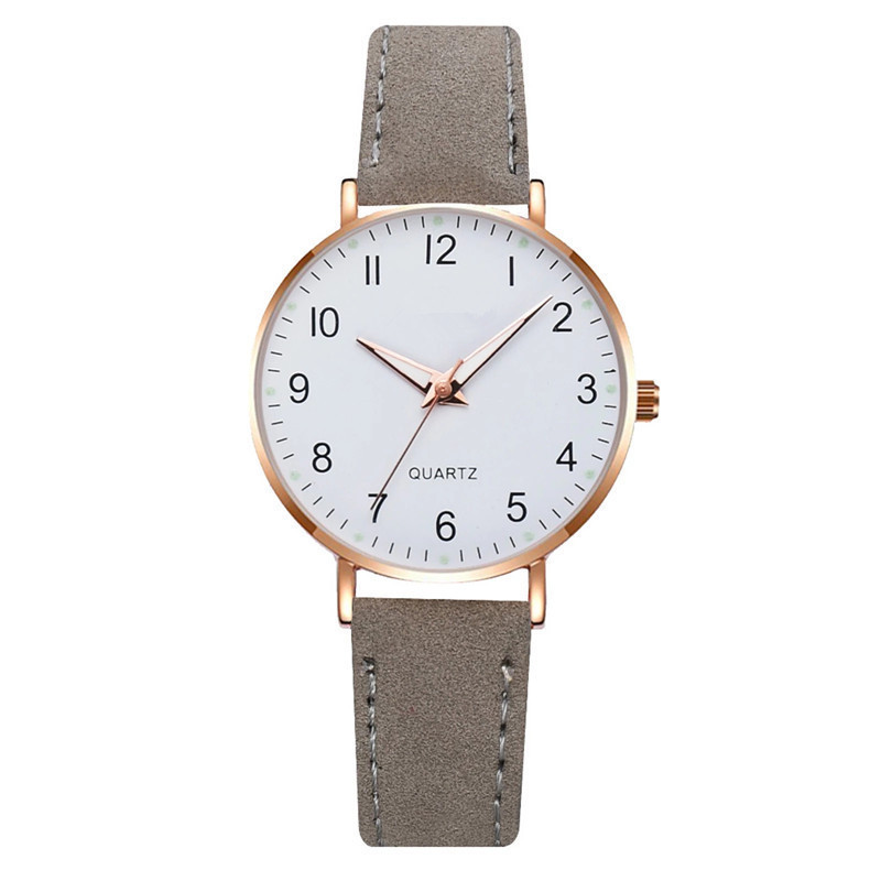 Digital Luminous Pointer Quartz Watch Set Women's All-match Fashion Belt Female Student Watch_voghion.com