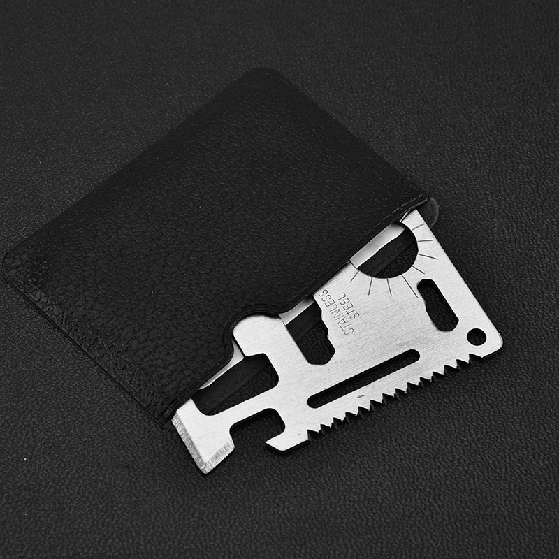 Stainless Steel Tool Card Outdoor Army Knife Card Multifunctional Camping Survival Tool Portable Card Knife Swiss Army Knife