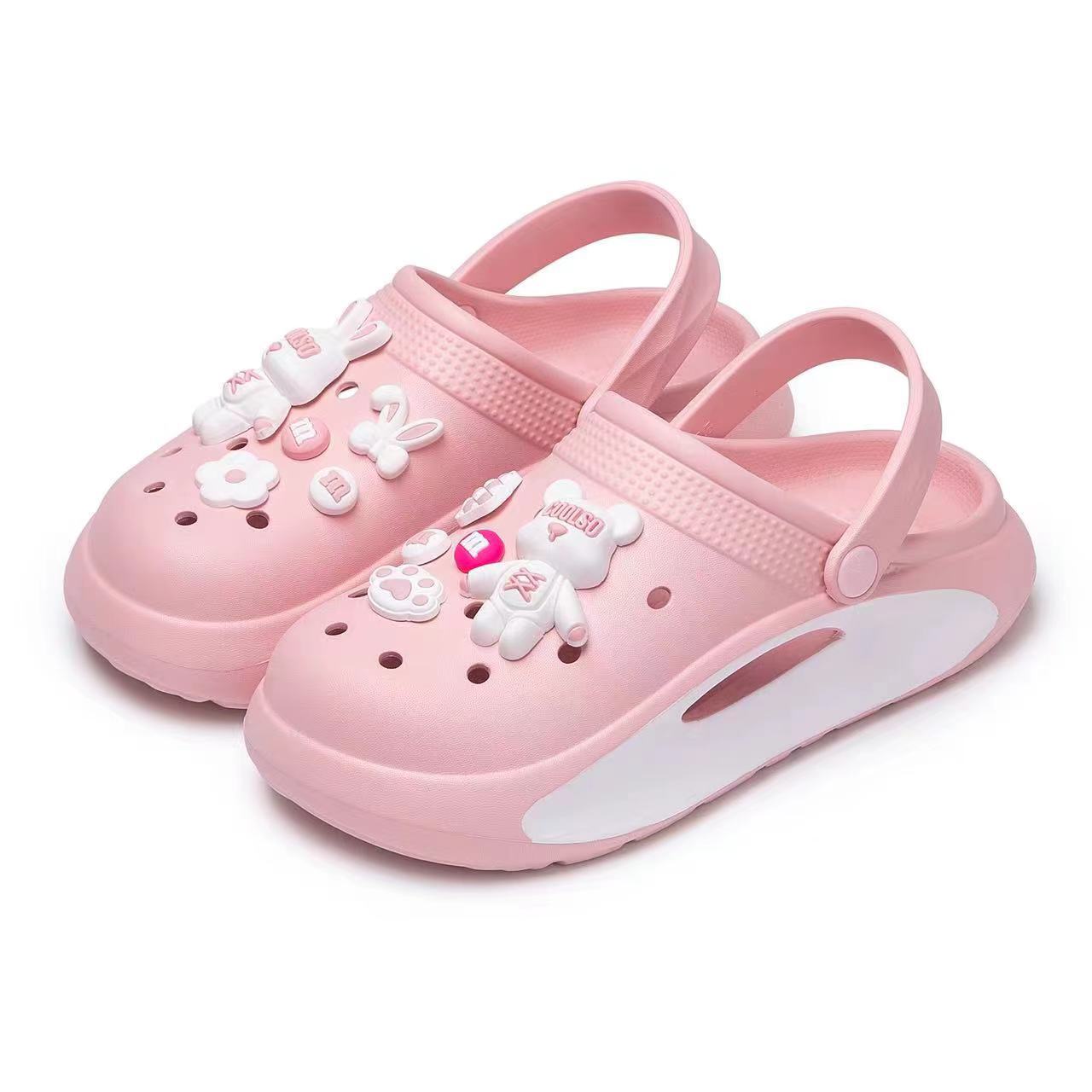 2025 Explosive Cave Shoes Women's Summer Outer Wear Soft Bottom Baotou Sandals and Slippers Women's Fashionable Thick Bottom Shoes for Shoes