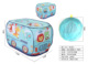 Blue animal car 50 ball storage bag