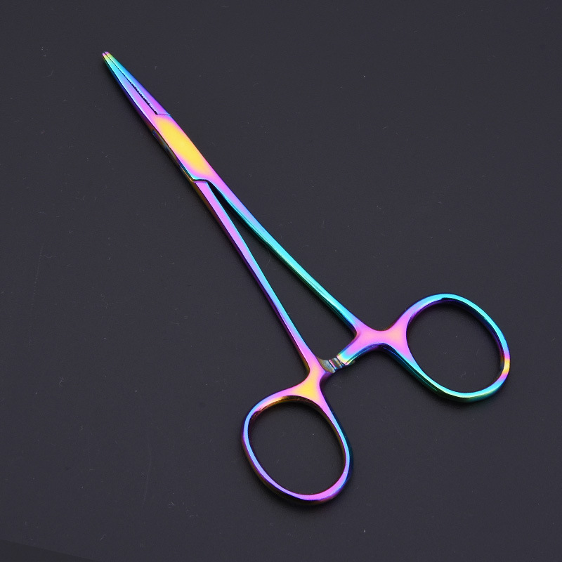 Stainless steel hemostatic forceps degreasing cotton cupping pliers straight elbow surgical forceps forceps straight head fishing forceps