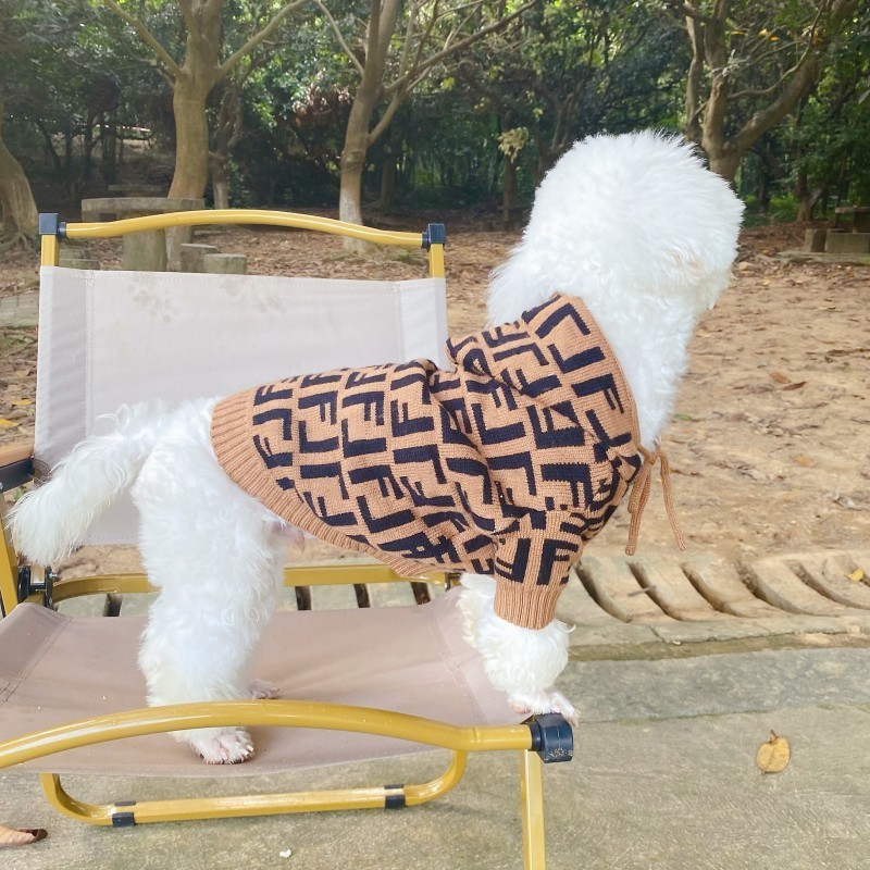 秋/冬ニットペットセーター犬猫ワンピース帽子服暖かい冬クマテディビションフリーゼポメラニアンコーギーシャツ|undefined