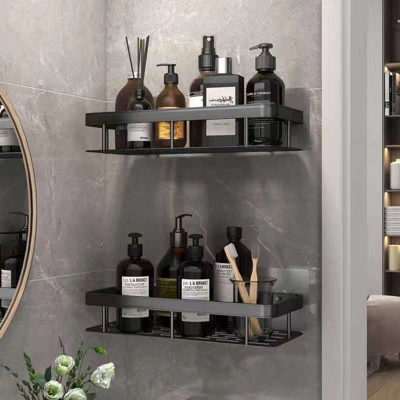 Light Luxury Storage Rack Bathroom Towel Rack Storage Rack Bathroom Punch-free Storage Rack Bathroom Suction-type Storage Rack