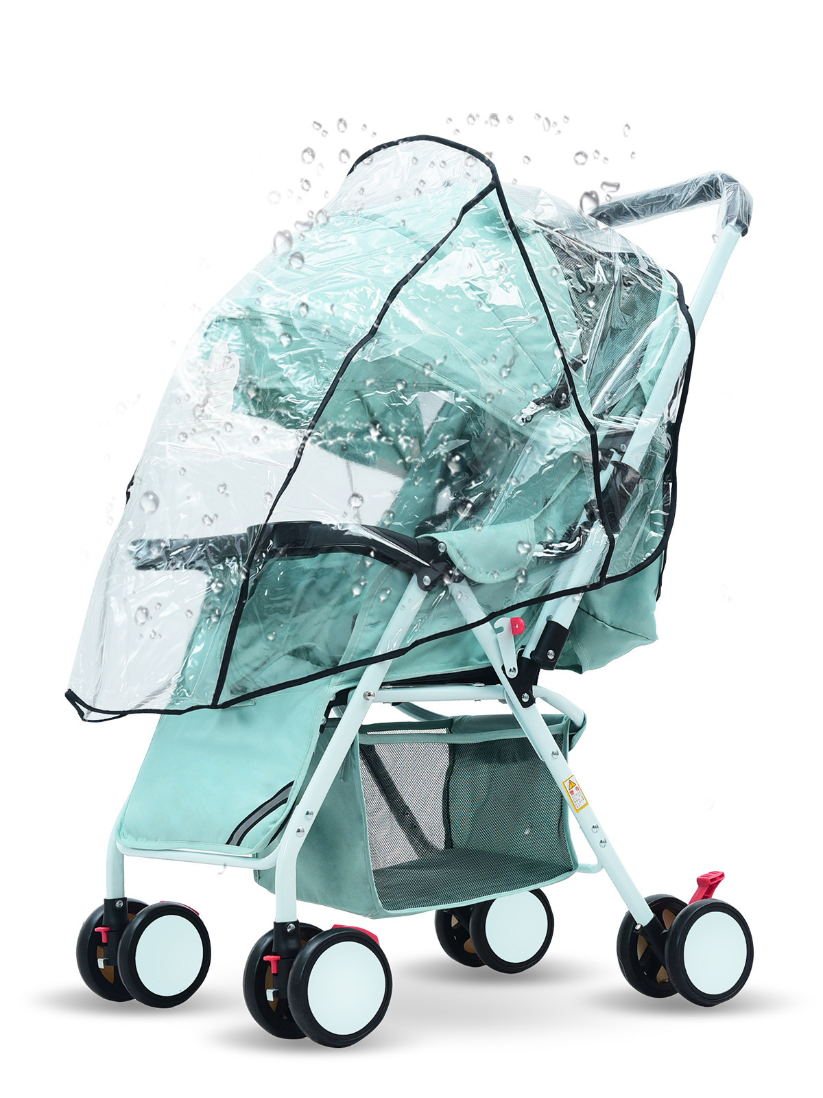 Rain cover stroller windproof cover universal stroller rain cover canopy windproof rain-proof anti-foam Four Seasons protective raincoat