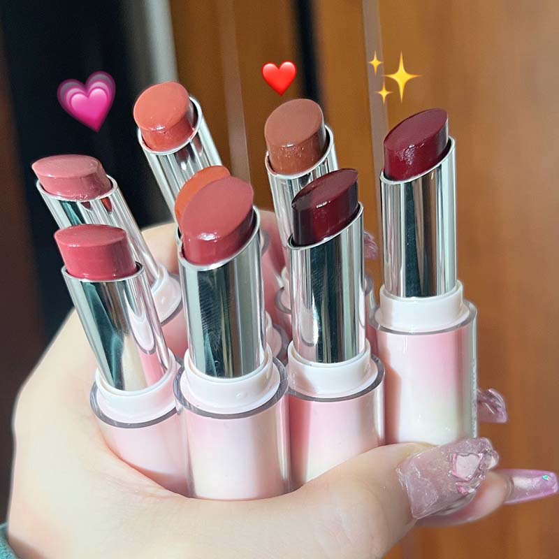 HERORANGE ~ condensate lipstick water lipstick mirror moisturizing white lip glaze makeup female gift lip freeze