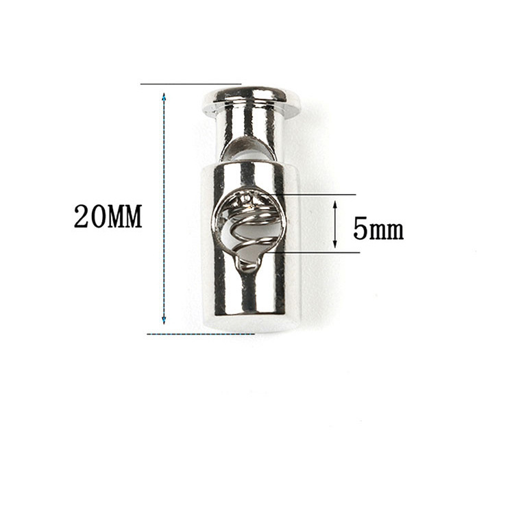 Wholesale metal spring button hat buckle sweater elastic adjustment buckle versatile tie-free shoelace buckle drawstring buckle spot
