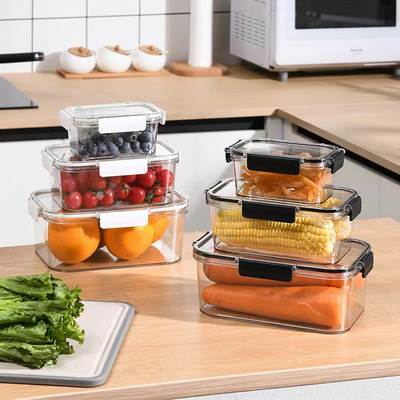 Fresh-keeping Box Food Grade Refrigerator Special Storage Box Frozen Sealed Box with Lid Food Dumpling Box Vegetable Food Jar