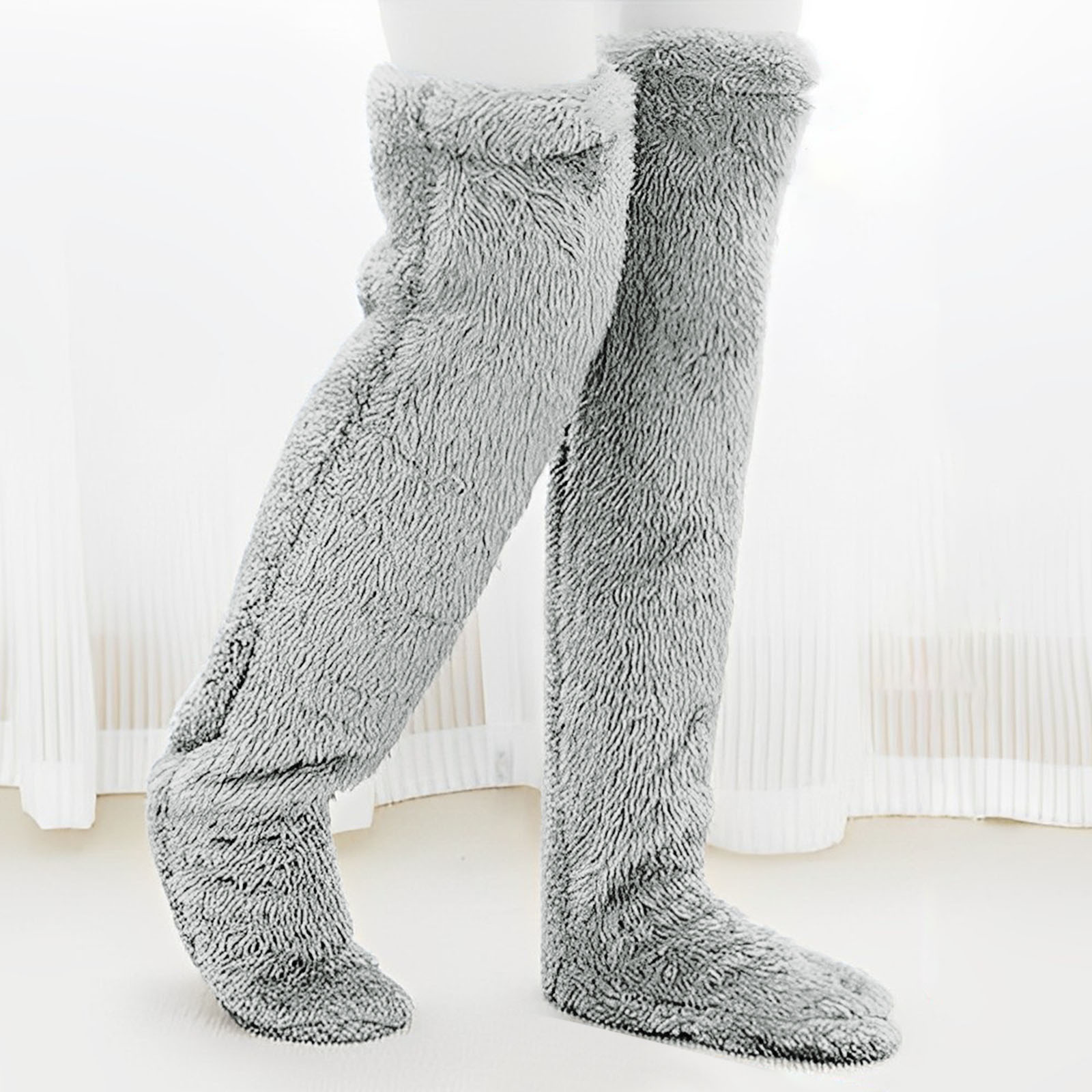 2023 autumn and winter cross-border Amazon independent station teddy bear floor socks stockings knee pads warm high socks for girls