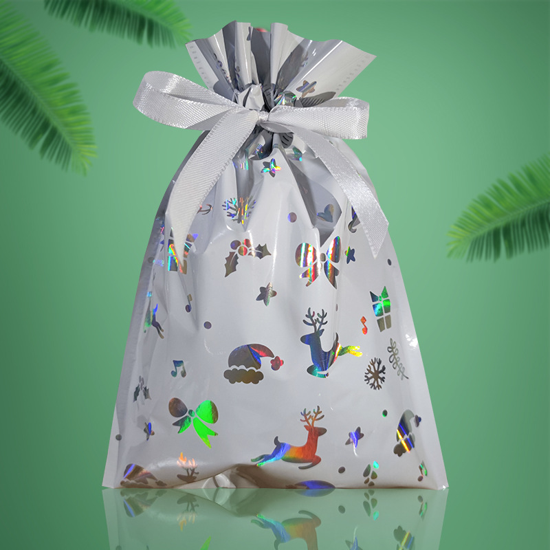 2024 Cross-border New Christmas Packaging Bundle Drawstring Gift Bag Santa Candy Gift Bag suit_voghion.com