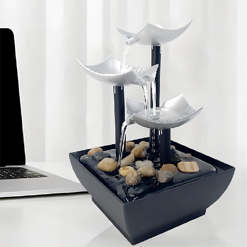 Living room home office desktop small fountain fortune water decoration landscape decoration craft gift