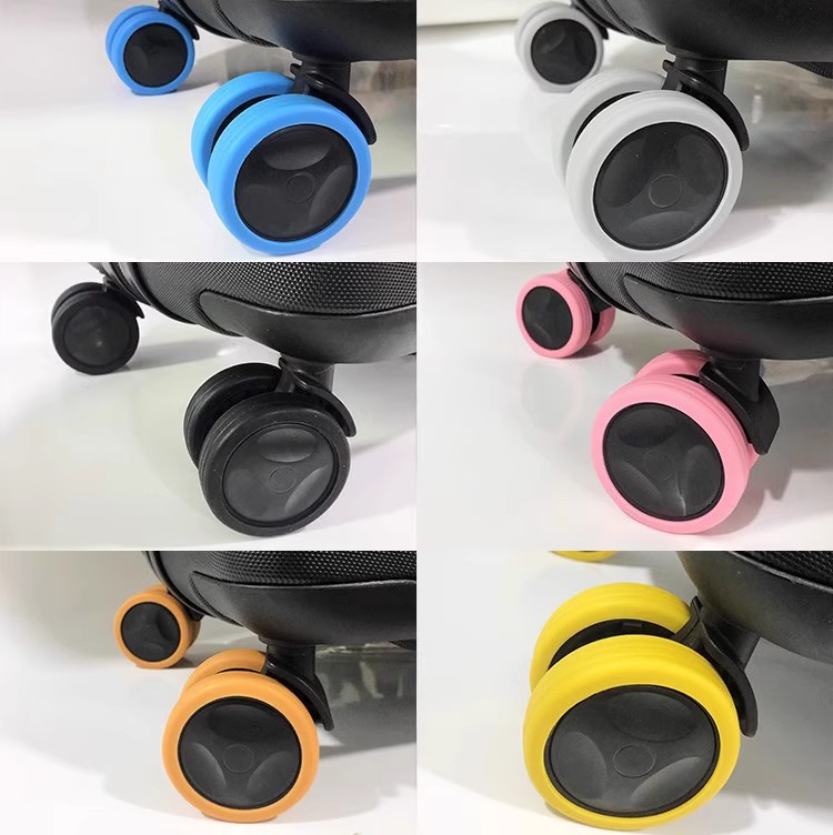 Luggage wheel rubber cover mute suitcase roller transformation trolley case replacement universal wheel accessories protective cover