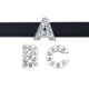 Supply 8mm rhinestone alphabet beads English White Diamond alphabet suitable for DIY bracelet bracelet wristband accessories jewelry
