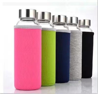 Foreign trade new high temperature fashion single glass outdoor sports Cup creative large capacity glass bottle gift