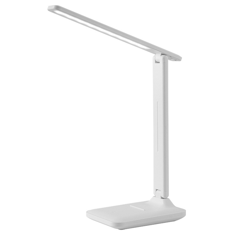 Eye protection desk lamp student reading lamp charging plug-in three-color dimming led creative folding desk bedroom bedside lamp