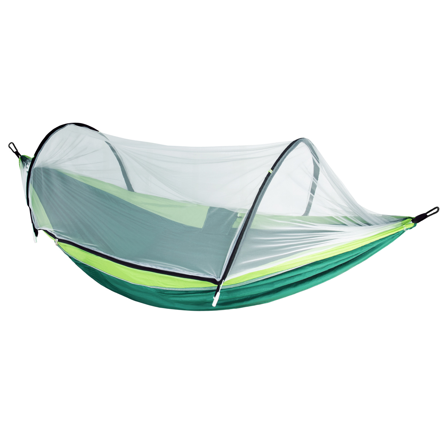 Automatic Quick Opening Hammock with Mosquito Net Inserted Outdoor Single Double Nylon Cloth Camping Hammock Anti-mosquito Hammock