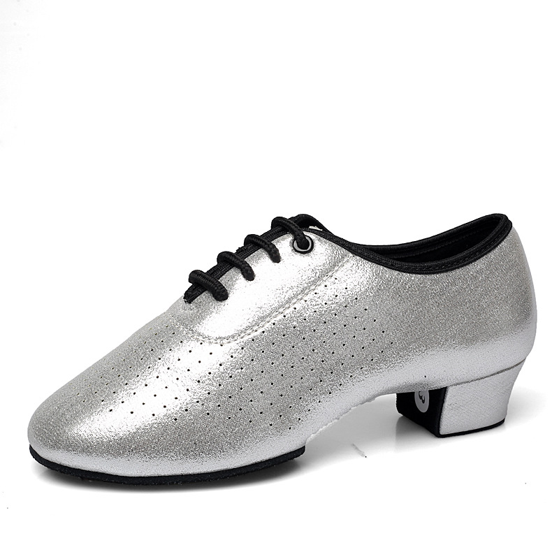 Cool Color Betty Dance Shoes Men's and Women's Children's Latin Dance Shoes Practice Shoes Cha Soft Sole Middle Heel Dance Shoes Autumn and Winter