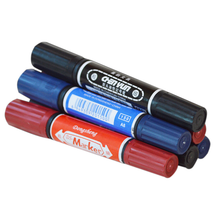 Mark pen big head pen box pen Guangyi 150-BK Mark pen oily big double head Mark pen direct sales