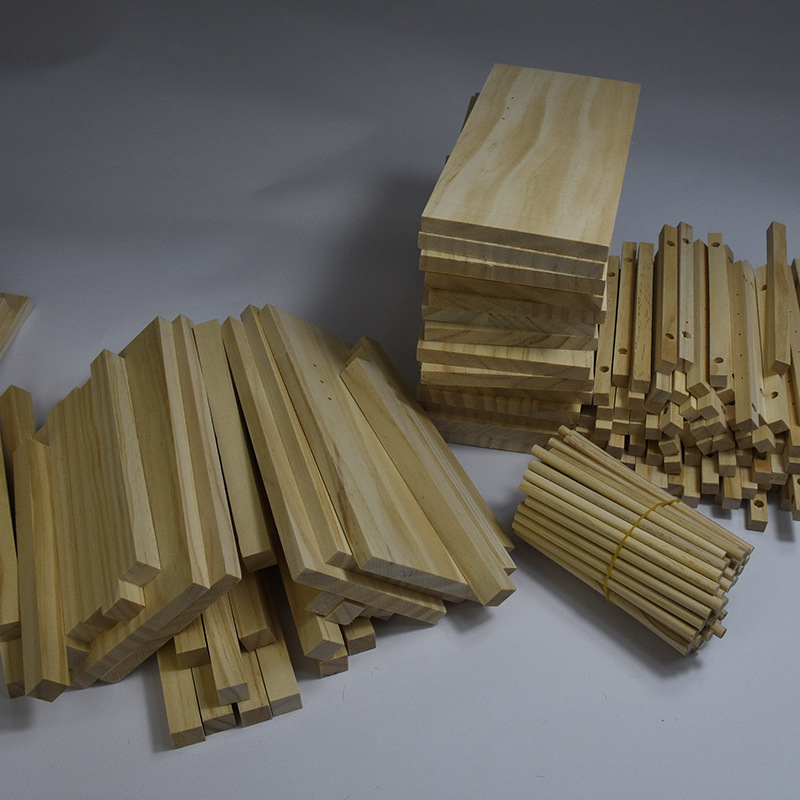 Pine Board Solid Board Thin Board Wooden Slats One-word Partition Shelf diy Handmade Material Square Wooden Slats
