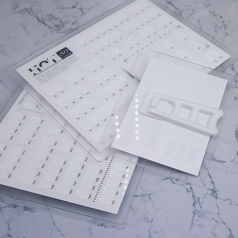 Nail art display board color card nail color plate work photo frame acrylic printing plate Net red model high-grade finished product display