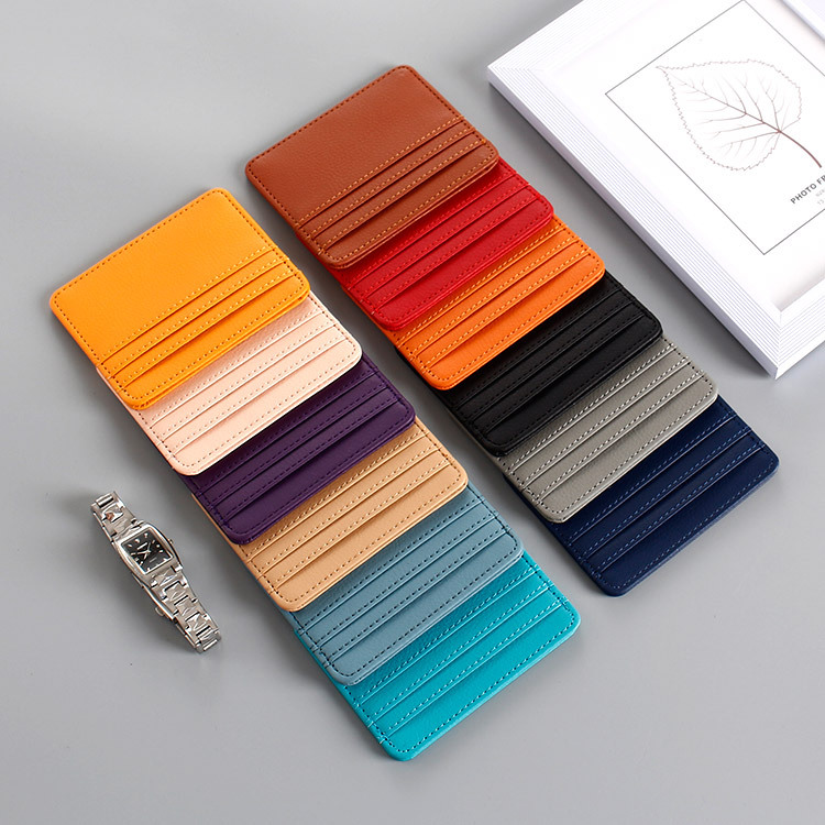 Xinxing Lu Yuan ultra-thin small card bag fashion trend multi-card card holder card storage manufacturers wholesale printable LOGO