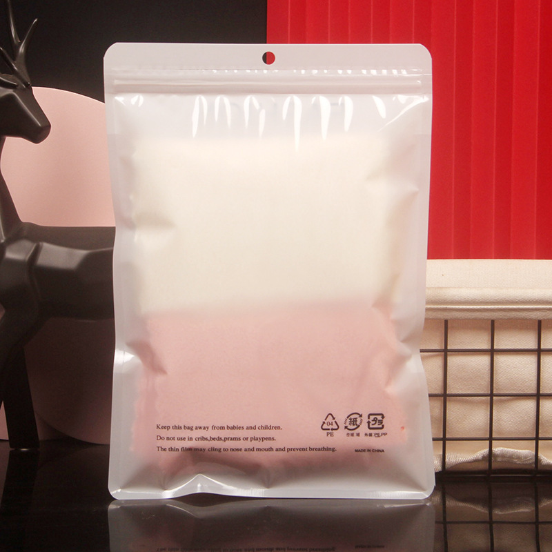 English Packing Bag Leggings Underwear Ziplock Bag Strapless Socks Swimsuit Swimsuit Transparent Bag Towel Scarf Bag
