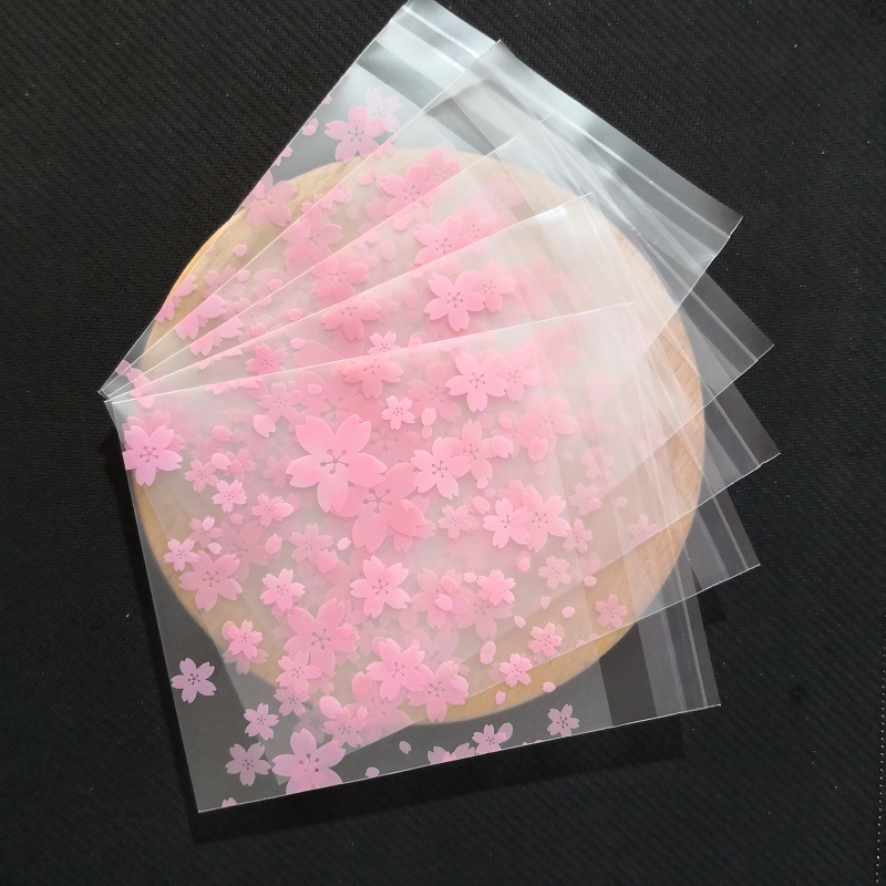 Frosted Thickened Double Layer Composite Snowflake Crisp Packaging Bag Biscuit Nougat Packaging Bag Baking Self-sealing Self-adhesive Bag