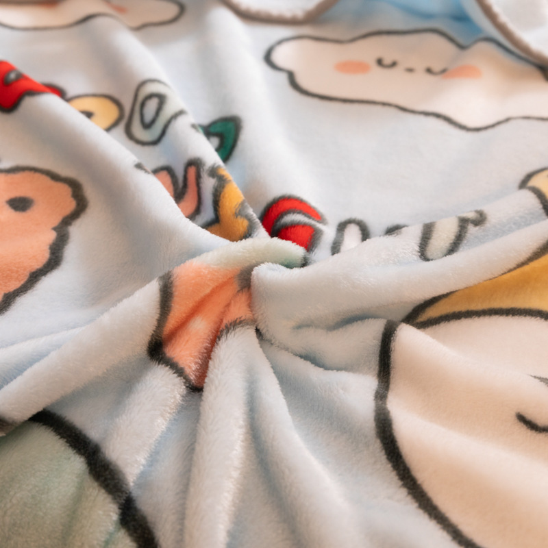 Cartoon Children's Blanket Kindergarten Lunch Break Blanket Baby Blanket Faleirons Four Seasons Gift Welfare Blanket