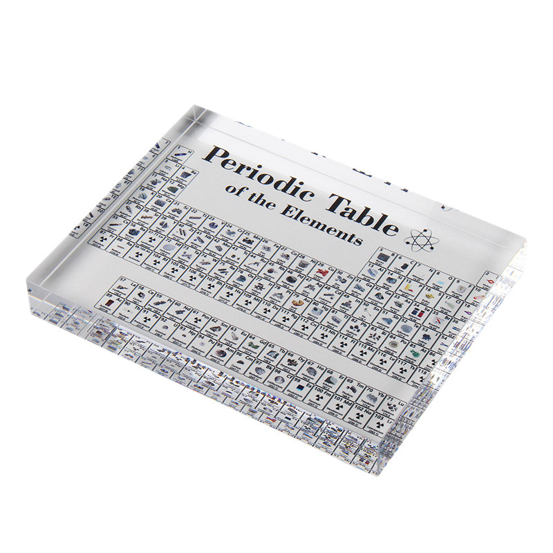 150 small/170 medium/200 large transparent acrylic periodic table display card crafts Crystal element table