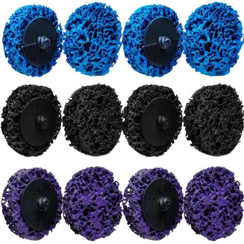 2インチ50mm 3インチ75mmトルク黒金剛砂皿スパイラルボタン皿はペンキの表面を研磨してポリ|undefined