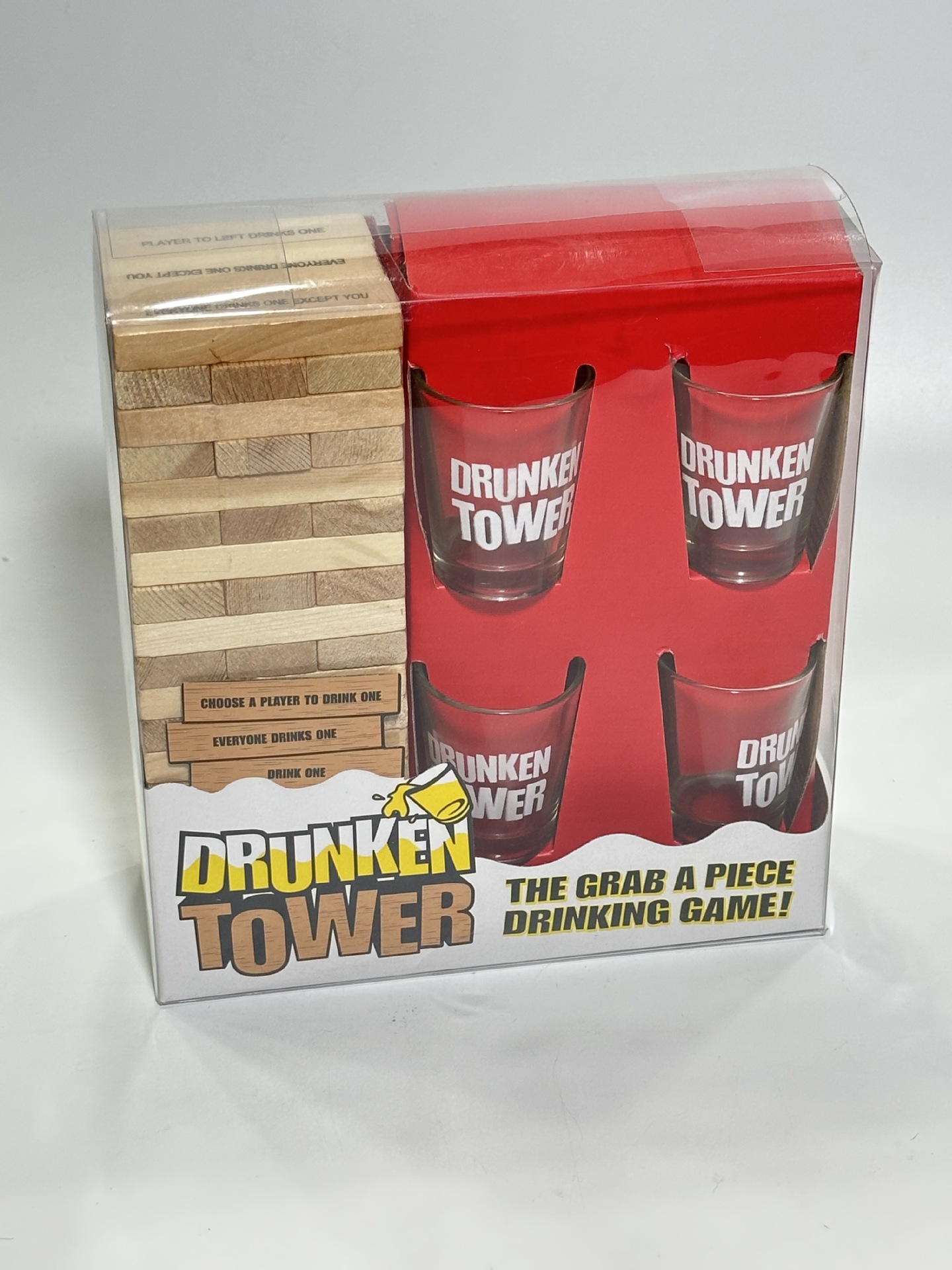 Wholesale wooden drinking building blocks educational toys wine set wine glass game one-piece delivery