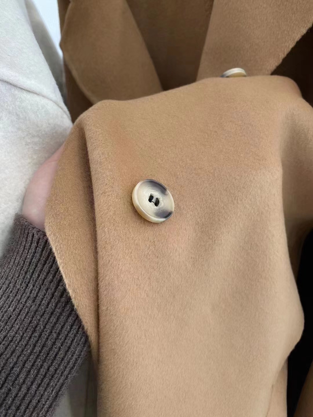 Cappotto magazzino trasparente Dongdaemun cappotto di lana double face di alta qualità da donna cappotto di lana di media lunghezza largo in stile coreano alla moda_voghion.com