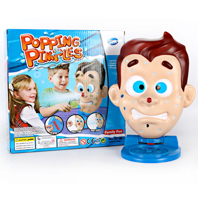 Cross-border trick toy squeeze acne water spray desktop game parent-child interaction spoof the whole person reduce decompression creative gift