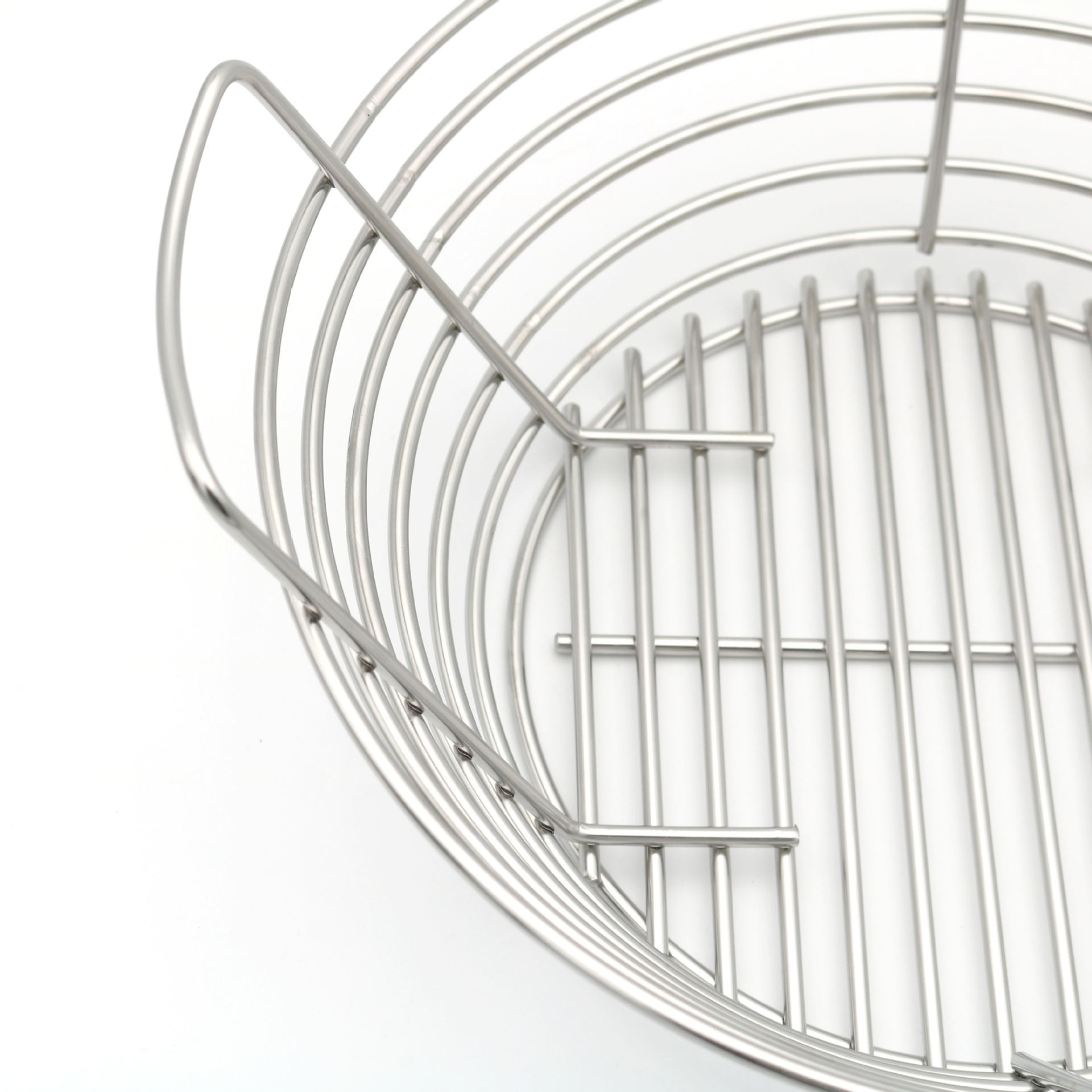 Stainless steel carbon basket for barbecue charcoal with partition carbon plate for outdoor barbecue thickened stainless steel smoked mesh basket